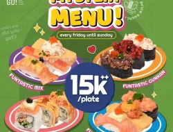 Promo Sushi Go Mystery Menu Harga Hanya 15Ribu Per Plate