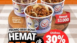 Promo Yoshinoya Beef Bowl Hemat Ber-3 Diskon 30% ShopeeFood