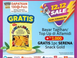 Promo Alfamidi Spesial 12.12 Gratis Serena Snack Gold