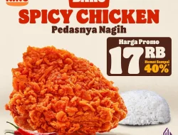 Promo Burger King Baru Spicy Chicken Harga Hanya 17Ribu