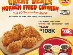 Promo Hokben Great Deals Paket 5 Pried Chiken Hanya 108Ribu