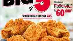 Promo KFC Big 5 Harga Spesial Mulai 60Ribuan