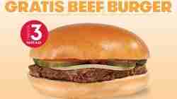 Promo Wendys Hari Pelanggan Nasional Gratis Beef Burger