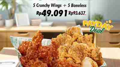 Promo Wingstop Payday Deal 10 Ayam Hanya 49Ribuan