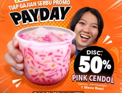 Promo Yoshinoya Spesial Payday Diskon Hingga 50% Pink Cendol