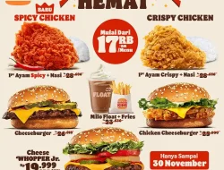 Promo Burger King Harga Spesial November Hemat 17Ribuan