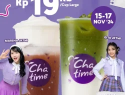 Promo Chatime Happy Weekend Large Cup Hanya 19Ribu