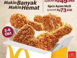 Promo McDonalds Kejutan Awal Bulan 6 Ayam 73Ribu