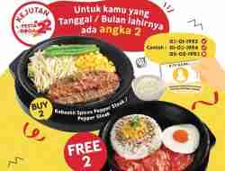 Promo Pepper Lunch Spesial 10.10 Beli 2 Gratis 2