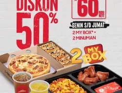 Promo Pizza Hut Weekday 2 Paket Hemat My Box Hanya 60Ribu