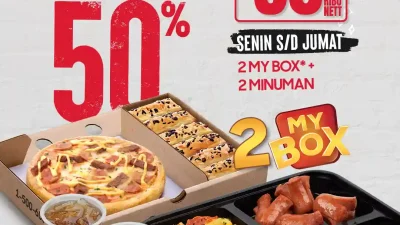 Promo Pizza Hut Weekday 2 Paket Hemat My Box Hanya 60Ribu