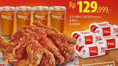 Promo Richeese Factory Combo Makan Ber-4 Mulai 129Ribu