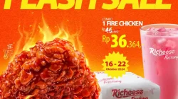 Promo Richeese Factory Flash Sale Combo 1 Fire Chicken 36ribu Shopeefood