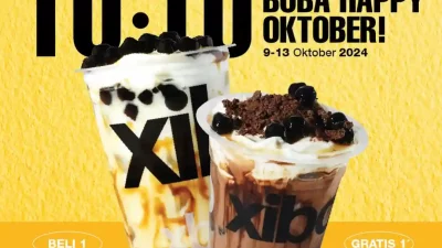 Promo Xiboba Spesial 10.10 Beli 1 Gratis 1 Minuman