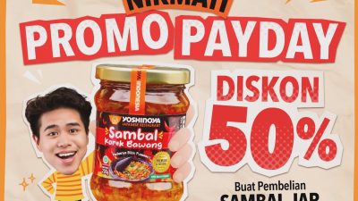 Promo Yoshinoya Spesial Payday Diskon 50% SAMBAL JAR KEDUA