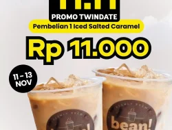 Promo Alfamart Bean Spot 11.11 Salted Caramel Latte 11Ribu