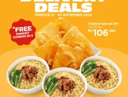 Promo BAKMI GM Delivery Deals Gratis 5 Pangsit Goreng