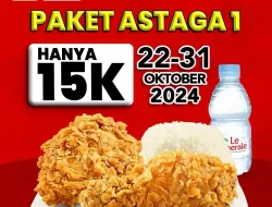 Promo CFC Paket Astaga 1 Harga Hanya 15Ribu