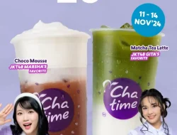 Promo Chatime Spesial JKT48 Favorite Large Cup Hanya 20Ribu