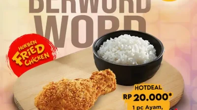 Promo Hokben Paket Ayam & Nasi Harga Hanya 20Ribu