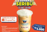 Promo Lawson Es Kopi Susu Arabica Gayo Hanya Seribu