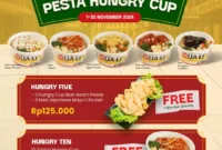 Promo Qua Li Pesta Hungry Cup Harga 5 Paket Menu Mulai 125Ribu