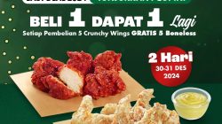 Promo Wingstop Last Day Deal 2024 Beli 5 wings GRATIS 5 Boneless