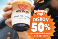 Promo Yoshinoya Es Kopi Susu Harga Hanya 15 Ribu
