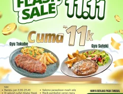 Promo Abuba Steak Flash Sale 11.11 Harga Hanya 11Ribu