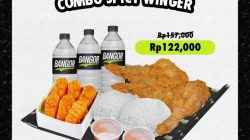 Promo Burger Bangor Combo Spicy Winger Hanya 122Ribu