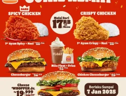 Promo Burger King Gokil Hemat Harga Menu Mulai 17Ribuan