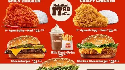 Promo Burger King Gokil Hemat Harga Menu Mulai 17Ribuan