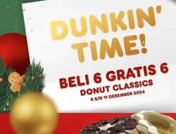 Promo Dunkin Donuts Beli 6 Gratis 6 Donut Classics