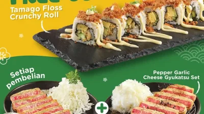 Promo Kimukatsu Gyukatsu Sushi Party 35Ribu Free Sushi