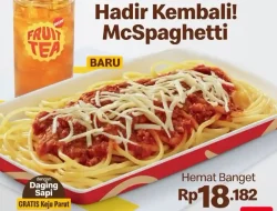 Promo McDonalds Paket Hebat McSpaghetti Hanya 18Ribu