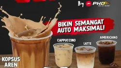 Promo PHD Beli Es Kopi Susu Aren 20 Ribu Gratis Cookies