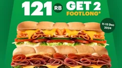 Promo Subway Double Date 12.12 Beli 2 Footlong Sandwich 121Ribu