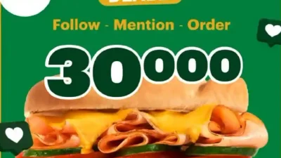 Promo Subway Fomo Deals Harga Spesial Sandwich Hanya 30Ribu