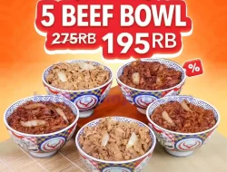 Promo Yoshinoya Spesial 5.5 Beli 5 Beef Bowl Hanya 195 Ribu