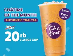 Promo Chatime Of The Month Large Cup hanya 20Ribu