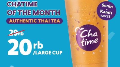 Promo Chatime Of The Month Large Cup hanya 20Ribu