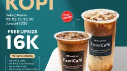 Promo FamilyMart Kamis Kopi Ukuran Large Hanya 16Ribu