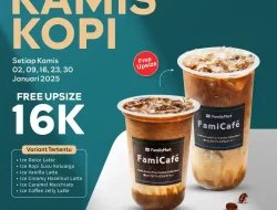 Promo FamilyMart Kamis Kopi Ukuran Large Hanya 16Ribu