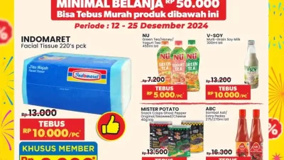 Promo Indomaret Harga Heboh Periode 12 - 25 Desember 2024