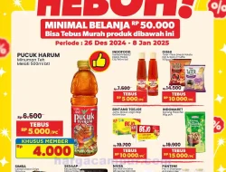 Promo Indomaret Harga Heboh Periode 26 Des – 1 Jan 2025