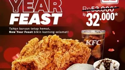 Promo KFC New Year Feast Paket Menu Ayam Hanya 32Ribu