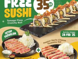 Promo Kimukatsu Gyukatsu Sushi Party Gratis Sushi 35 Ribu