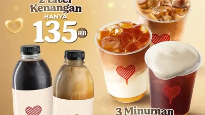 Promo Kopi Kenangan Bucin Bundling Cinta 2 Minuman 31 Ribu