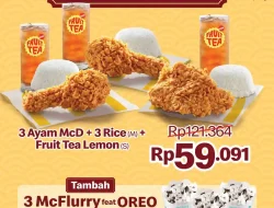 Promo McDonalds Favorit Keberuntungan Paket 3 Ayam 59 Ribu