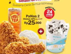 Promo McDonalds Mana Lagi Paket Panas 2 Hanya 25 Ribu